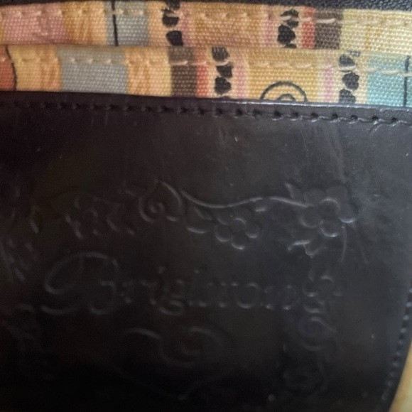 Brighton Edna Woven Raffia Straw & Leather Trim Shoulder Bag - Picture 2 of 6